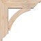 Ekena Millwork Thorton Traditional Smooth Bracket w/ Offset Brace, Douglas Fir, 5 1/2"W x 18"D x 18"H BKT0604X18X18THR01SDF - alternate 3